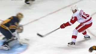 Datsyuk uses a sweet deke to beat Neuvirth [upl. by Elyak]