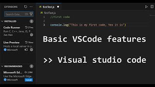 VSCode features  Basic features to understand in visual studio code  QA Thoughts [upl. by Sorkin]