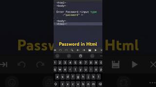 Password in html with example [upl. by Selena517]