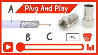 DIY How To Install F Connector On Coaxial Cable For Antenna TV I TNT I Satellite [upl. by Ainadi849]