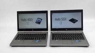 Computer Factory HP eliteBook 2570p HDD vs SSD [upl. by Krystin]