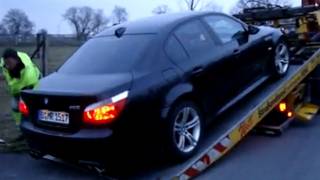 BMW M5 E60  How to Damage the Clutch  Kupplung zerstört V10 Kickdown ACCELERATION SMG M6 V8 [upl. by Grishilde]