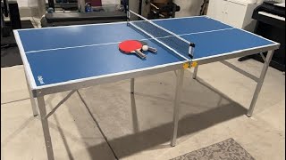 GoSports Mid Size Table Tennis Game Set Indoor Outdoor Portable Table Tennis Game Review [upl. by Kumagai]