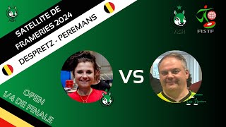 Subbuteo  Emilie Despretz vs Yves Peremans Satellite de Frameries 150924 14 Open [upl. by Luckett]