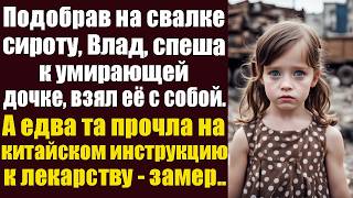 Подобрав на свалке сироту Влад спеша к умирающей дочке взял её с собой А едва та прочла на [upl. by Idnyc]