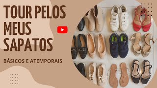 TOUR pelos meus SAPATOS  Calçados básicos e atemporais [upl. by Ahsaele101]