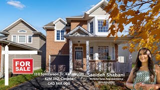 Detached Family Home in Bridlewood Area 110 Spiritwood Drive Kanata Ottawa [upl. by Nilhsa]