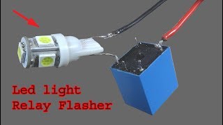 How to make Flasher Relay diy led light bulb relay flasher [upl. by Saffier]