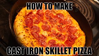 Cast Iron Skillet Pizza  Easy Recipe [upl. by Costin]