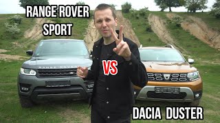 Range Rover Sport vs Dacia Duster  Batalie pe OFF ROAD [upl. by Piwowar]