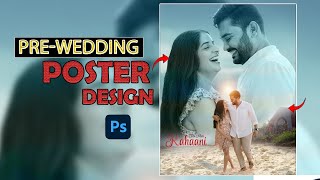 Poster design  Wedding poster design in photoshop [upl. by Naik]