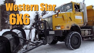 6X6 Western Star Plowing Deep Snow [upl. by Giffie968]