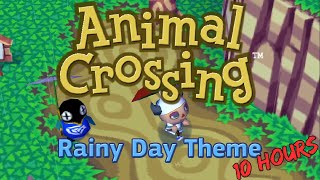 Animal Crossing  Rainy Day Theme 10 Hours with rain sounds [upl. by Harrison974]