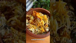 Paneer dum biryani recipe  veg biryani video recipe paneer biryani dumbiryani paneerbiryani [upl. by Eiluj890]