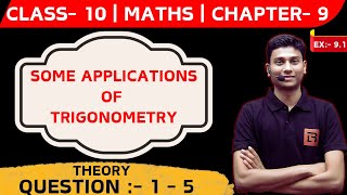 Some Applications of Trigonometry  Class 10 Chapter 9  Maths CBSE NCERT  LIGHTBEAM CLASSES [upl. by Edgard]