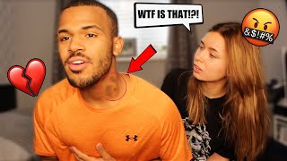 HICKEY PRANK ON GIRLFRIEND She Got MAD [upl. by Neb368]