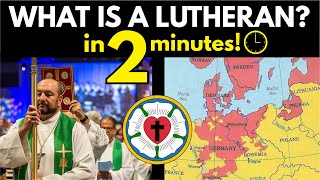 Lutherans Explained in 2 Minutes [upl. by Leffert829]