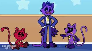 Catnap family Catnap’s DAD LOVES HIS Brother More Poppy Playtime 3 animation [upl. by Rico28]