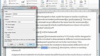 How to create an Index in MS Word [upl. by Hamilah851]