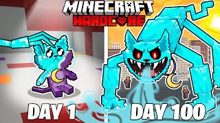 I Survived 100 Days as DIAMOND CATNAP in HARDCORE Minecraft [upl. by Pennie]