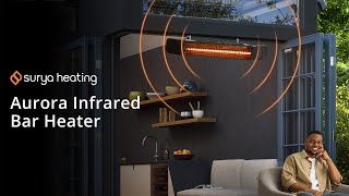 Aurora Infrared Bar Heater  Surya Heating [upl. by Ahsercal]