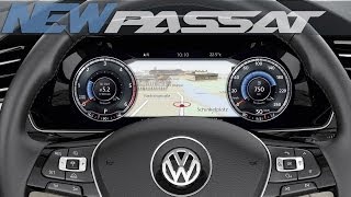 2015 NEW VW Passat  Animation Active Info Display [upl. by Lashond915]