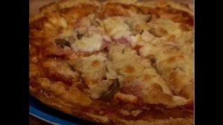 Diet Oat Bran Pizza Recipe Dukan style Quick easy and delicious [upl. by Sadnalor447]