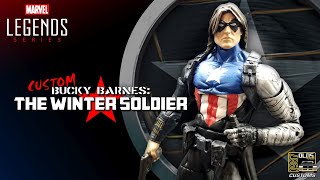 Custom Marvel Legends Winter Soldier Action Figure  Bucky Barnes [upl. by Capello]