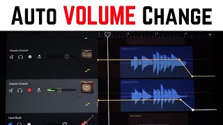 GarageBand iPadiPhone  How to use VOLUME AUTOMATION [upl. by Notelrac633]