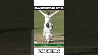 Realistic bowling action of APatel in Cricket 24 shorts trending youtubeshorts subscribe yt [upl. by Nivlek802]