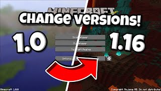 How To Change Minecraft Versions │ Java Edition [upl. by Icnan]