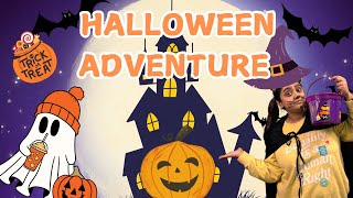 Halloween Adventure  Costumes TrickorTreating and Nursery Rhymes  Toddler Learning With Coco [upl. by Aylmar]