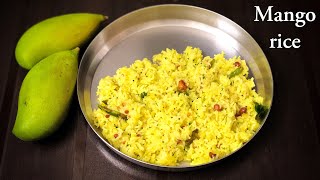 Mango rice  ಮಾವಿನಕಾಯಿ ಚಿತ್ರಾನ್ನ  Mavinakai chitranna  Ugadi recipe  Jahnavis kitchen [upl. by Bernardi]