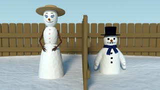 SNOWMANCE  CGI Blender ShortFilm [upl. by Nanci]