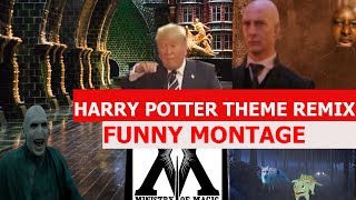 Harry Potter Remix Hedwigs Theme FUNNY MONTAGE [upl. by Maitilde]