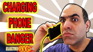 Is Talking on CHARGING CELLPHONE Bad ElectroBOOM Crew EXPOSED REUPLOAD of LATITY004 [upl. by Annaek263]