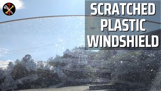 Scratched Plastic Motorcycle Windshield RESTORED LIKE NEW [upl. by Akapol]