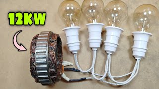 I turn car dynamo coil into 220v electric generator [upl. by Menedez]