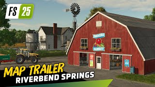 Farming Simulator 25  Riverbend Springs Map Trailer [upl. by Kerman]