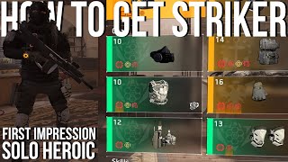 The Division 2  Striker Build First Impression Guide [upl. by Yenar]