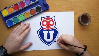 How to draw the Club Universidad de Chile logo  Cómo dibujar logotipo Universidad de Chile [upl. by Schweiker]