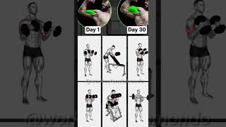 Biceps challenge 30day motivation shots bicepsworkout [upl. by Mariya]