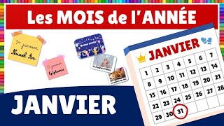 Les mois de lannée  le mois de Janvier [upl. by Schriever63]