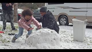 Playing in the Snow BMD Pocket 4k120fpsProRES 422 [upl. by Duffie]