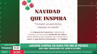 Lanzaron campaña solidaria por ONG de Posadas  Carla Chini comunicación Asoc Jardín de los Niños [upl. by Nauaj]