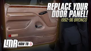 19921996 Ford OBS Bronco How To Remove amp Install Door Panel  Fix Enlarged Door Frame Holes [upl. by Sokem]