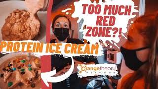 Orangetheory Fitness Chart has TOO much RED zone  How I make my Protein Ice Cream [upl. by Ydna]