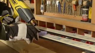 FURNO Heat Gun Use 20 Waxing Skis [upl. by Johm]