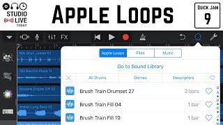 How to use Apple Loops in GarageBand iOS iPhoneiPad [upl. by Niple]