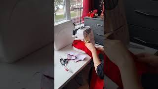 Sewing my 18th birthday dress 🍰 fashiondesign estranha sewing dressmaking birthdaydresses [upl. by Terrej]